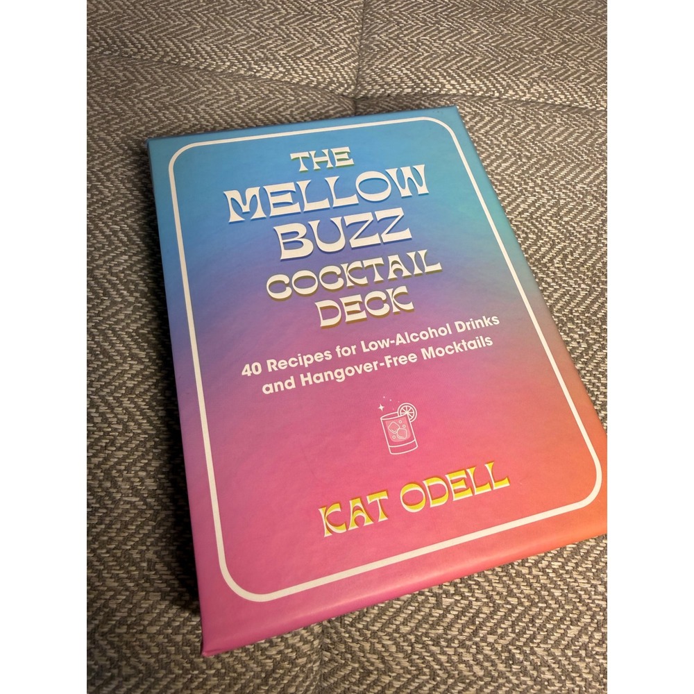 The Mellow Buzz Cocktail Deck Kat Odell 40 Low-Alcohol Mocktail Recipes 50 Cards